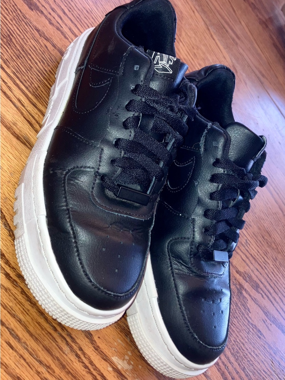 Nike Kids Black Sneakers with White Sole — Fits as Women’s 7